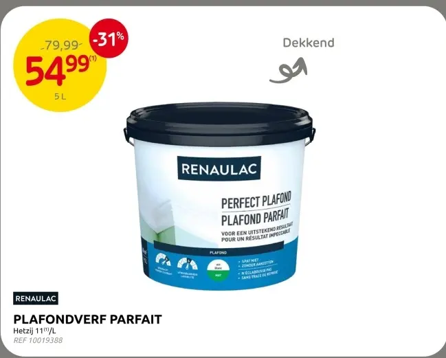 Promotie: Plafondverf parfait