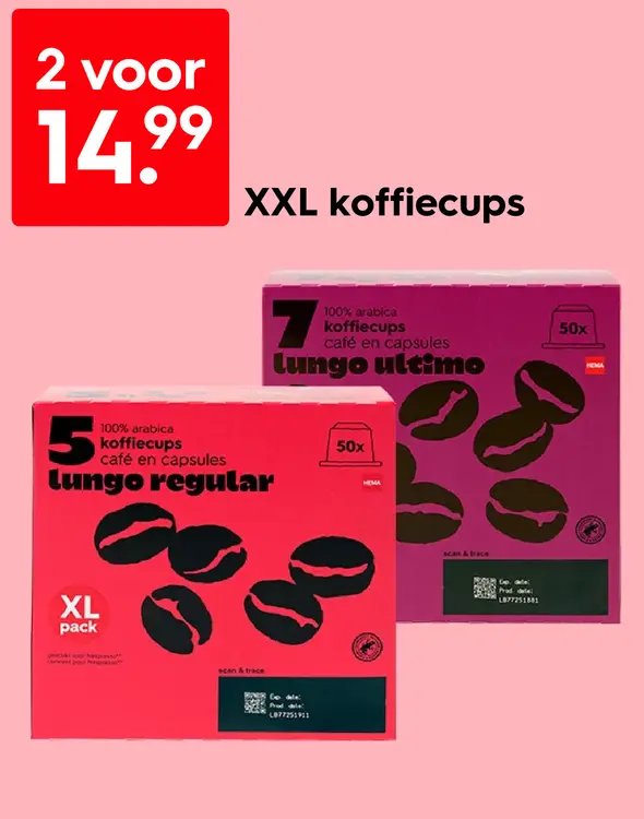 Aanbieding: XXL koffiecups