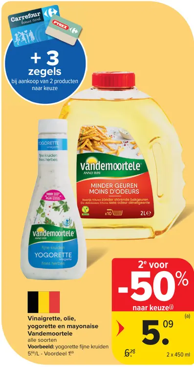 Promotie: Vinaigrette, olie, yogorette en mayonaise