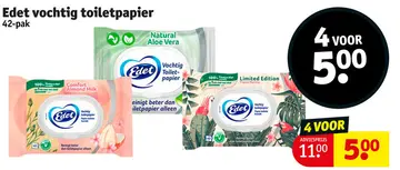 Aanbieding: Edet vochtig toiletpapier