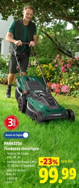Offre: Tondeuse électrique