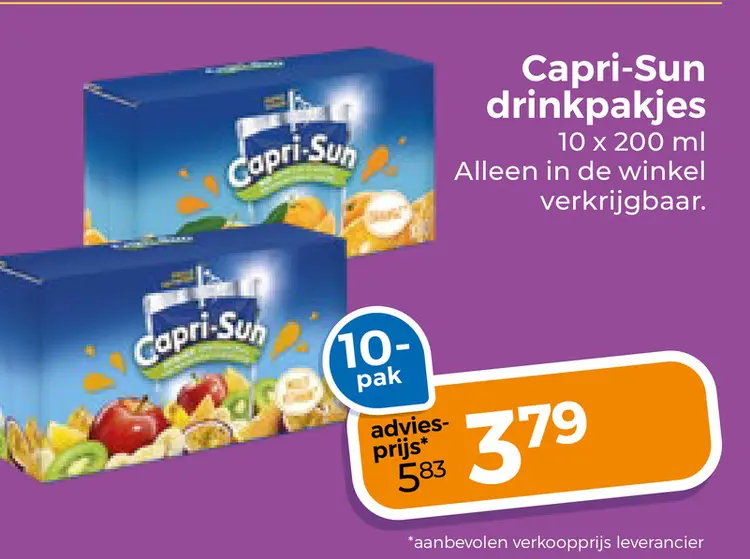 Aanbieding: Capri-Sun drinkpakjes