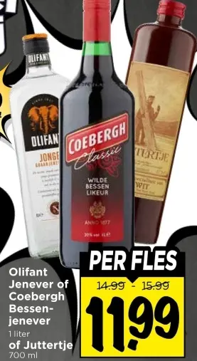 Olifant Jenever of Coebergh Bessenjenever