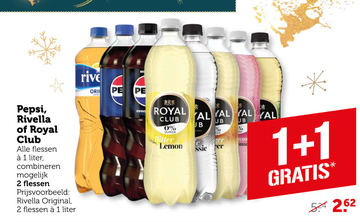 Aanbieding: Pepsi, Rivella of Royal Club