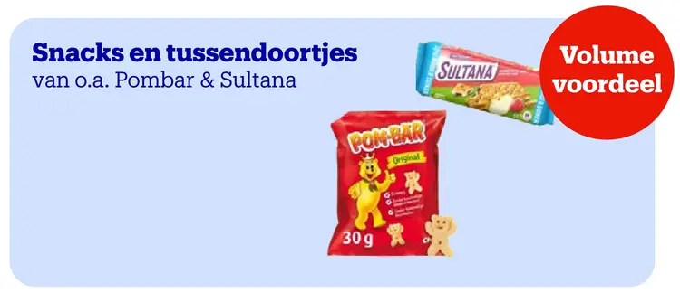Promotie: Snacks en tussendoortjes