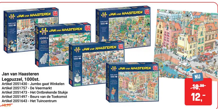 Aanbieding: Jan van Haasteren Legpuzzel - Jumbo gaat Winkelen, 1000st.