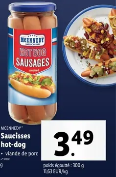 Offre: Saucisses hot-dog