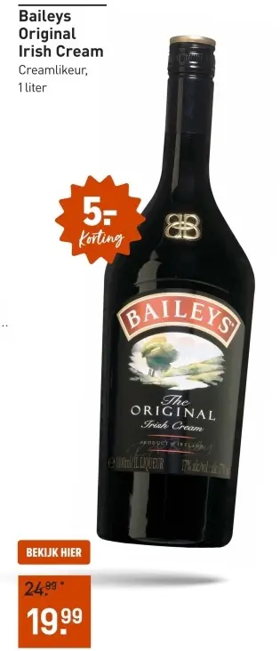 Aanbieding: Baileys Original Irish Cream