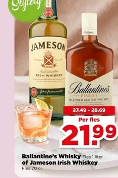 Aanbieding: Ballantine's Whisky of Jameson Irish Whiskey