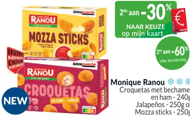 Promotie: Croquetas met bechamel en ham, jalapeños of mozza sticks