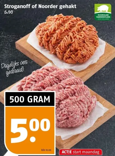 Aanbieding: Stroganoff of Noorder gehakt