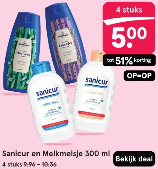 Aanbieding: Sanicur en Melkmeisje 300 ml