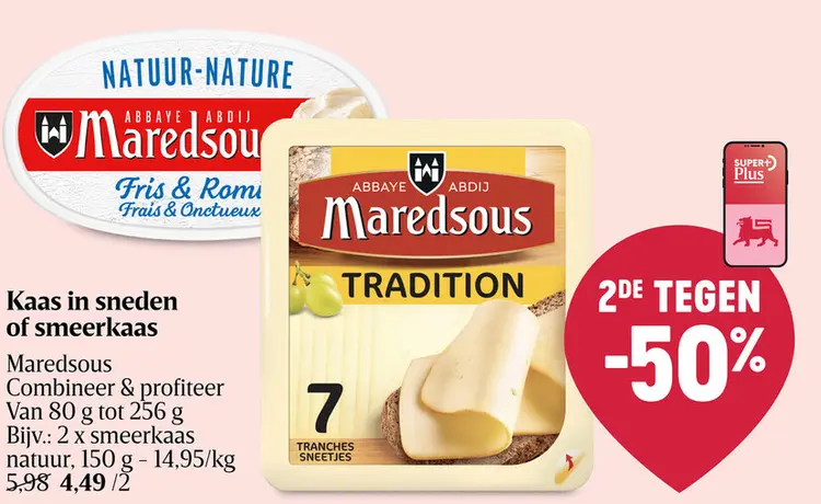 Promotie: Kaas in sneden of smeerkaas