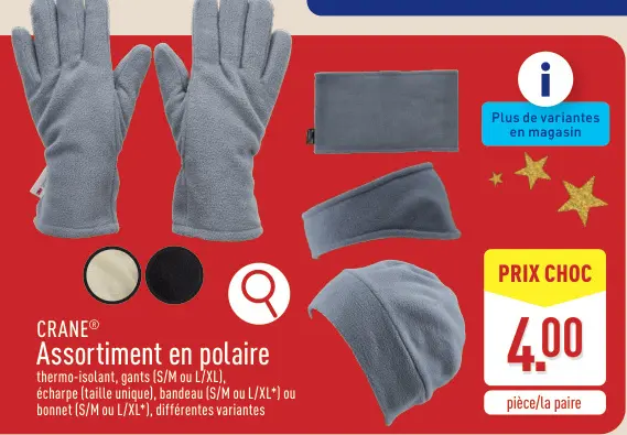 Offre: Assortiment en polaire