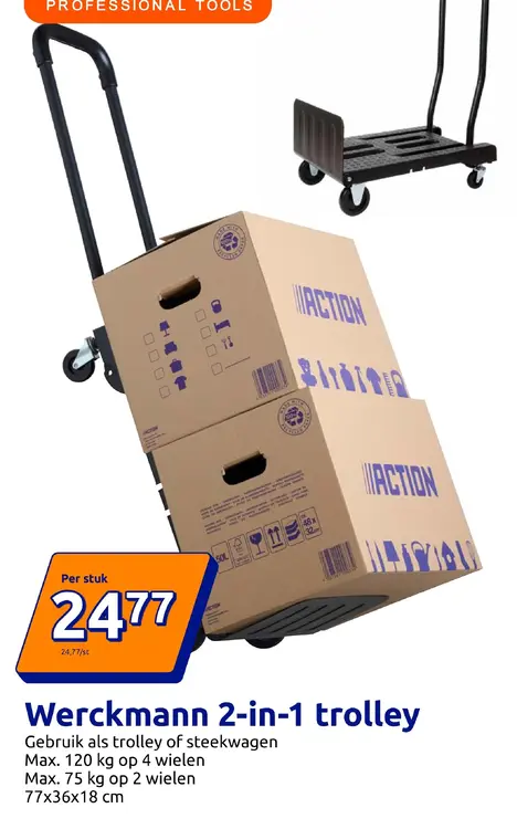 Aanbieding: Werckmann 2-in-1 trolley