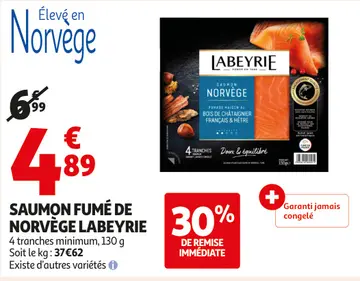 Aanbieding: Saumon fumé de norvège