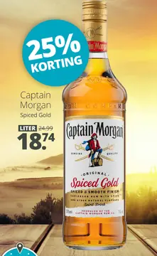 Aanbieding: Captain Morgan Spiced Gold
