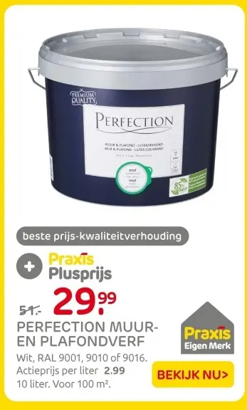 Aanbieding: Perfection muur- en plafondverf