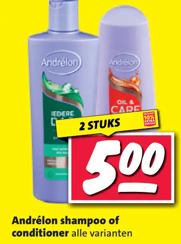 Aanbieding: Andrélon shampoo of conditioner