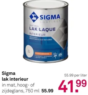 Aanbieding: lak interieur