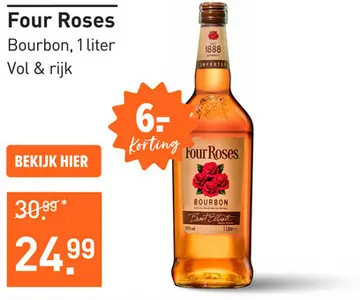 Aanbieding: Four Roses 100CL