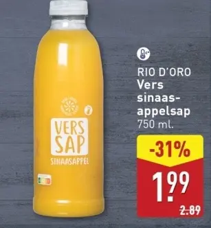 Aanbieding: Vers sinaas-appelsap