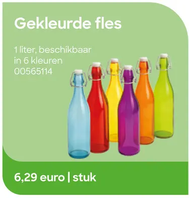 Promotie: Gekleurde fles