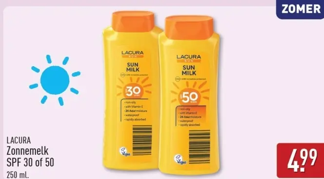 Aanbieding: Zonnemelk SPF 30 of 50