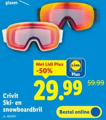 Promotie: Ski- en snowboardbril