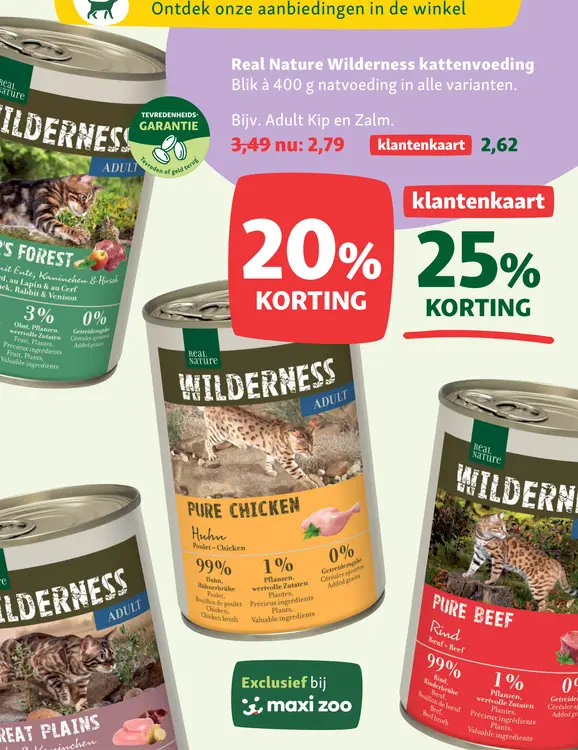 Aanbieding: Wilderness kattenvoeding