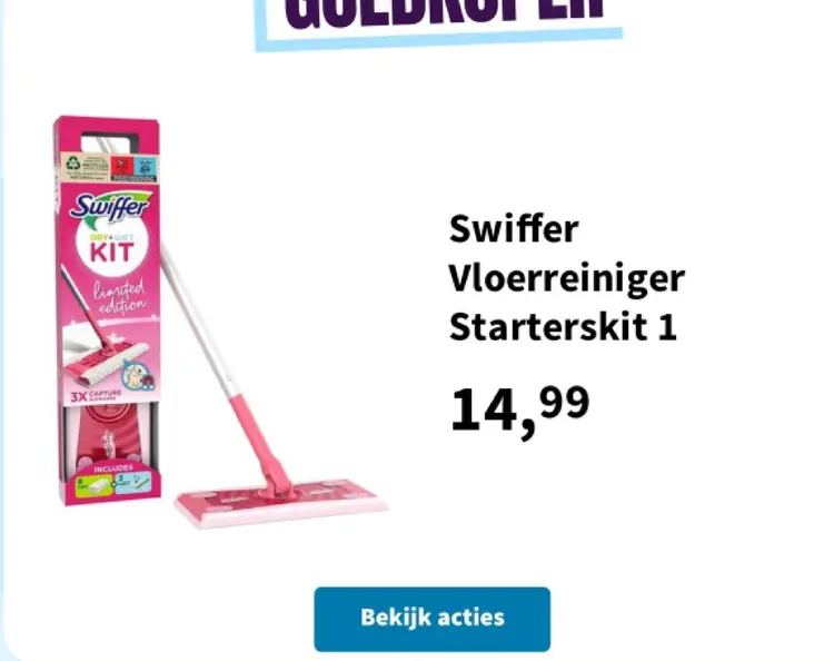 Promotie: Swiffer Vloerreiniger Starterskit