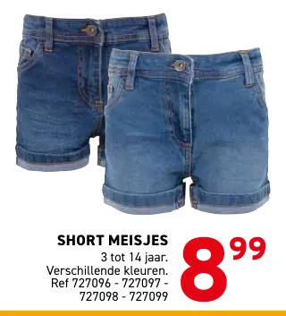 Promotie: Short meisjes