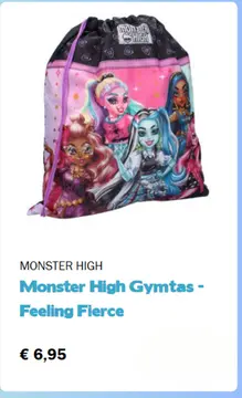 Aanbieding: Monster High Gymtas - Feeling Fierce