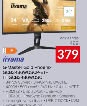 Aanbieding: G-Master Gold Phoenix GCB3486WQSCP-B1 - ITIIG