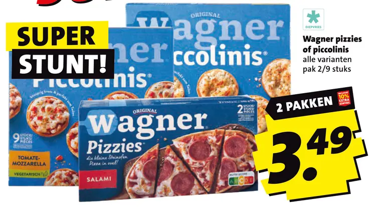 Aanbieding: Wagner pizzies of piccolinis