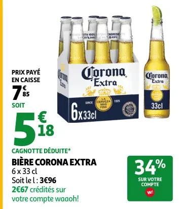 Offre: Bière Corona extra