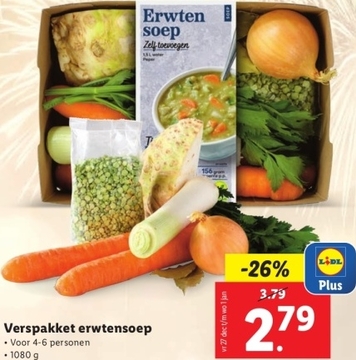 Aanbieding: Verspakket erwtensoep