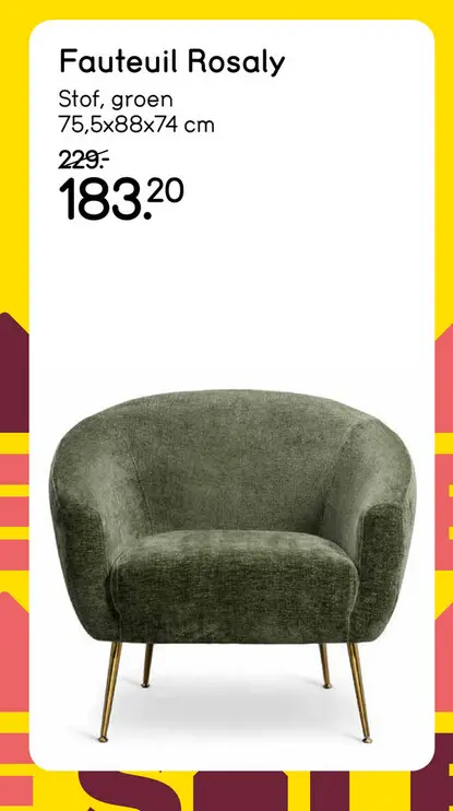 Aanbieding: Fauteuil Rosaly