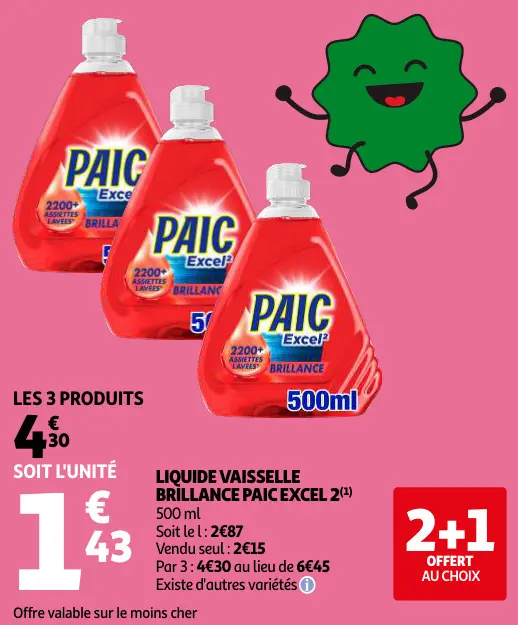 Promotie: Liquide vaisselle brillance