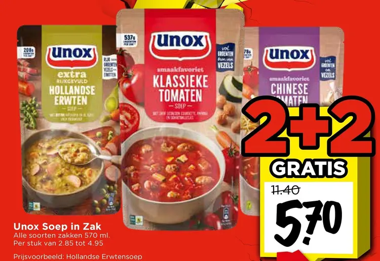 Aanbieding: Soep in Zak