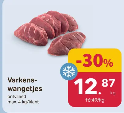 Promotie: Varkenswangetjes