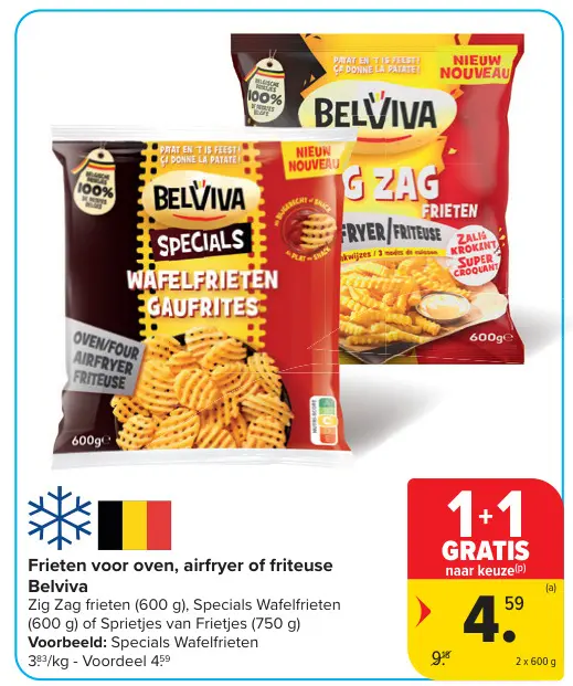 Promotie: Frieten voor oven, airfryer of friteuse