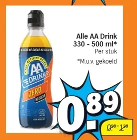 Aanbieding: Alle AA Drink 330 - 500 ml