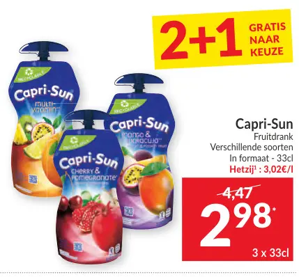 Promotie: Capri-Sun Fruitdrank
