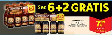 Aanbieding: Grimbergen Blond of Dubbel