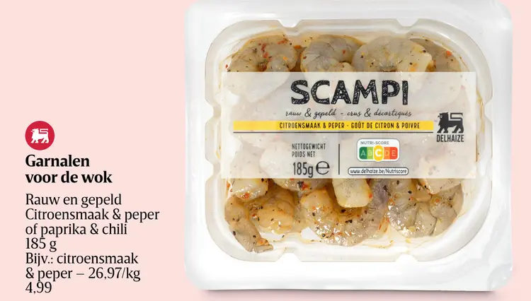 Promotie: Garnalen voor de wok