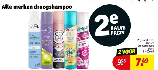 Aanbieding: Alle merken droogshampoo