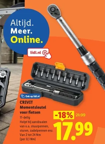 Aanbieding: Momentsleutel voor fietsen