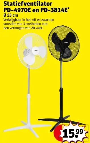 Promotie: Statiefventilator PD-4970E en PD-3814E*
