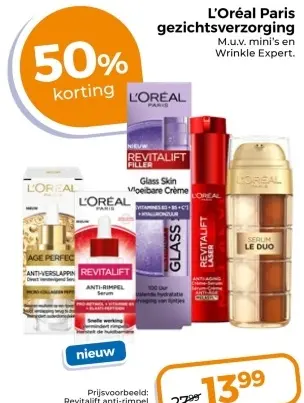 Aanbieding: L'Oréal Paris gezichtsverzorging